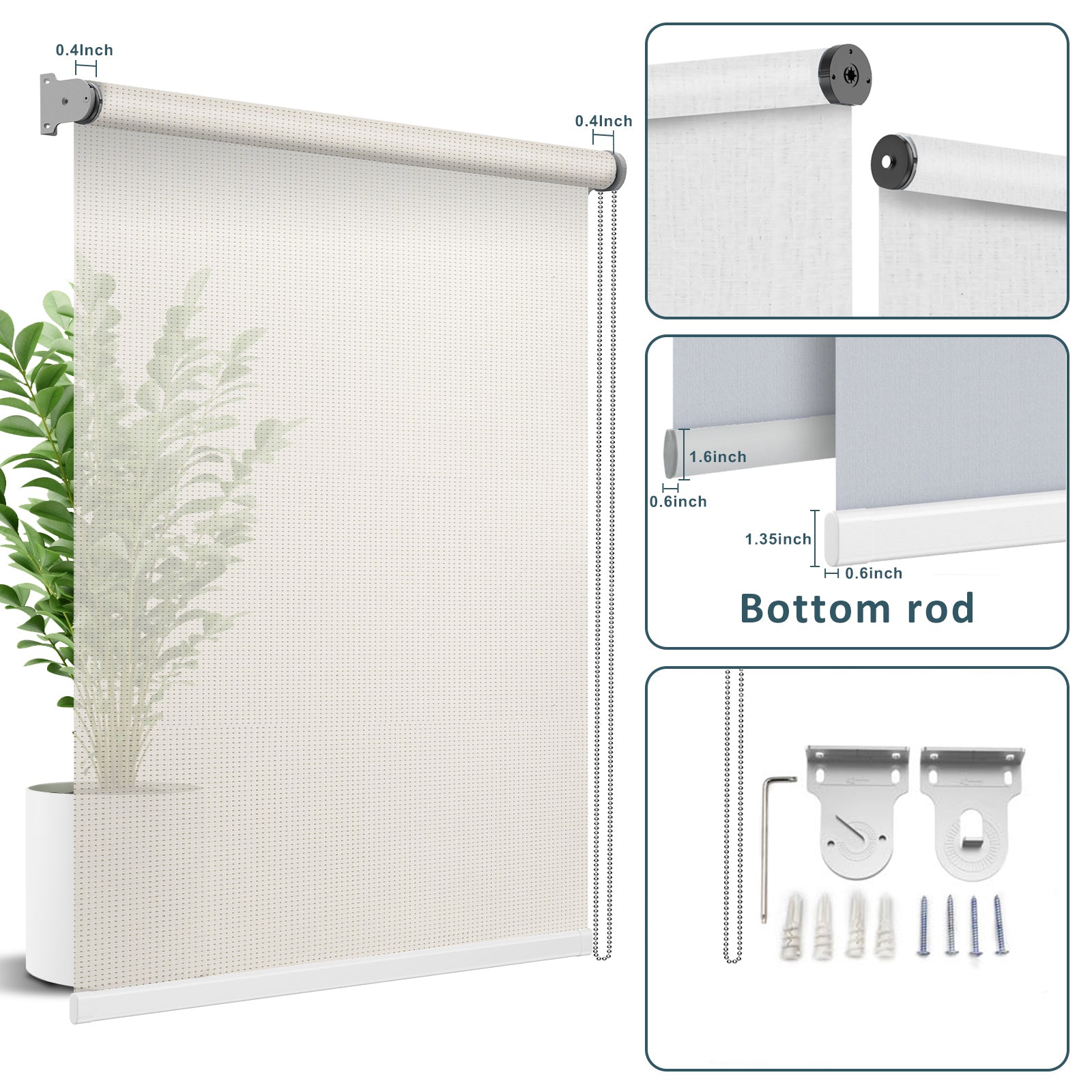 hiladuo-customized-roller shade-3 -white/white