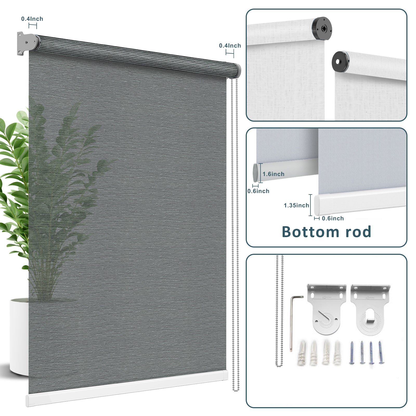 hiladuo-customized-roller shade-<1 -silver black