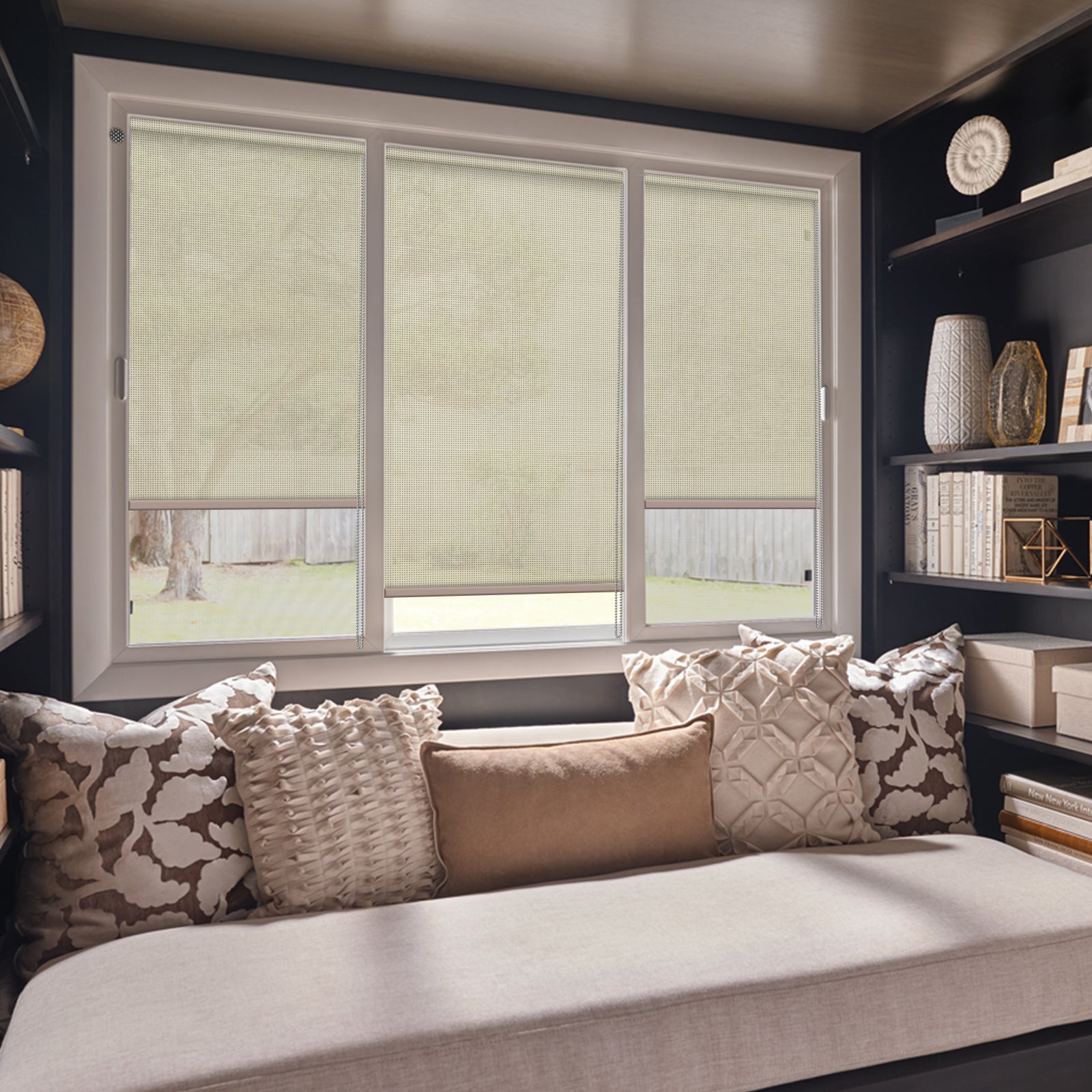 hiladuo-customized-roller shade-3 -tan/tan